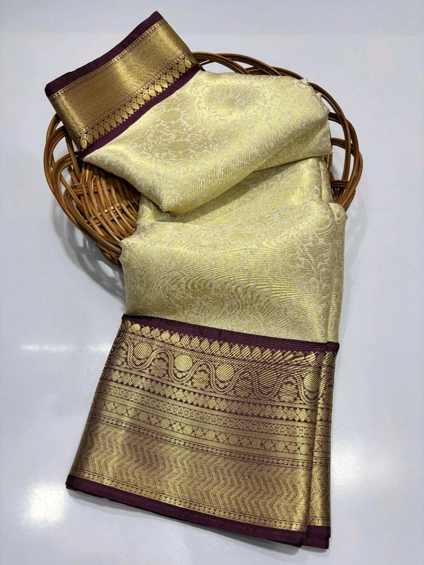 B11065 Semi Katan Soft Silk Saree