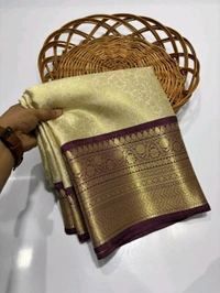 B11065 Semi Katan Soft Silk Saree