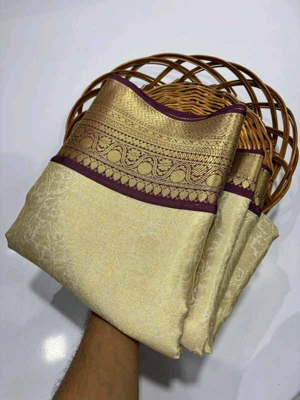 B11065 Semi Katan Soft Silk Saree