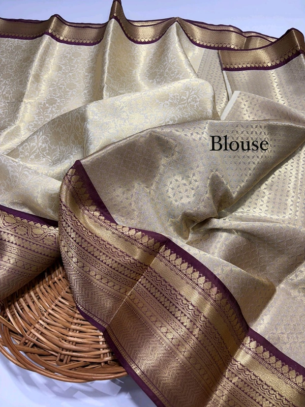 B11065 Semi Katan Soft Silk Saree