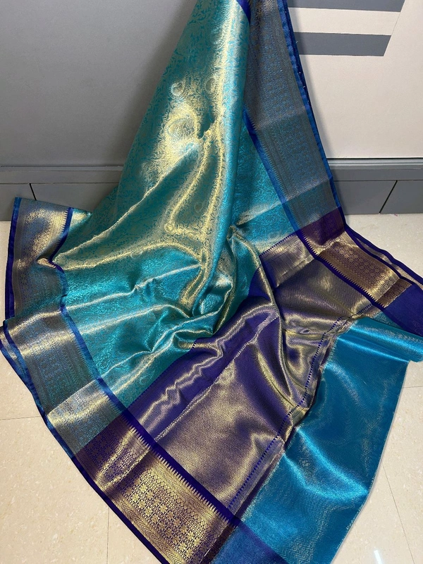 B91041 Kanjivaram Style semi katan Silk Saree 