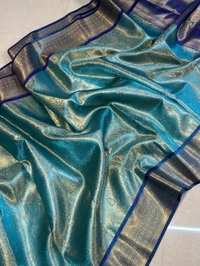B91041 Kanjivaram Style semi katan Silk Saree 