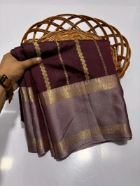 B11150 Soft Katan Silk Saree