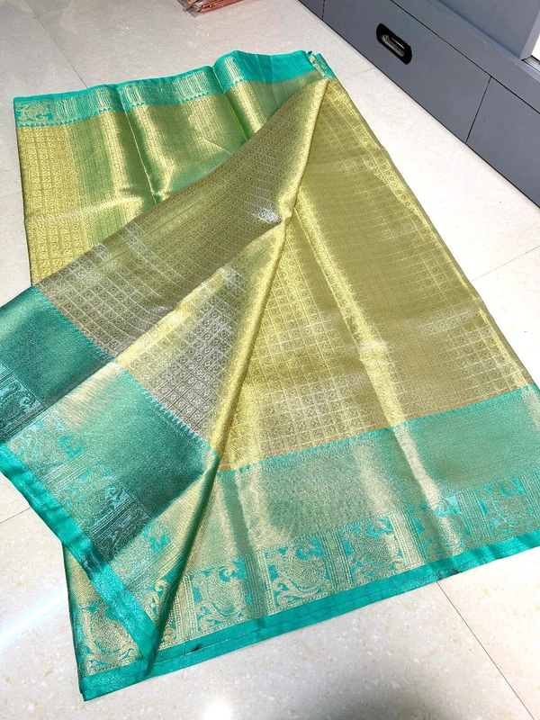 B91018 Kanjivaram Style Soft Katan Silk Saree