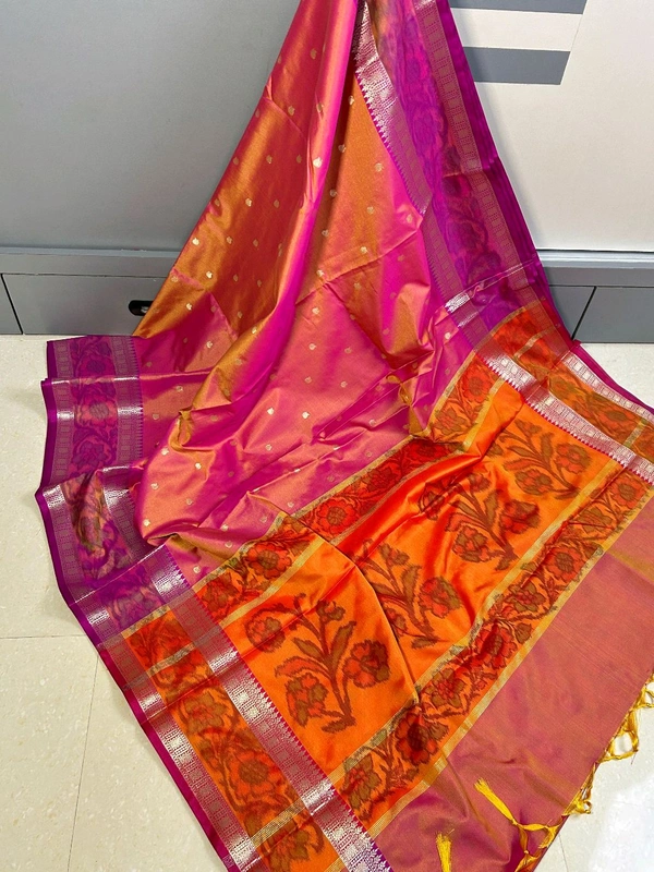 B91038 Soft Katan Silk Saree 