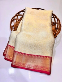 B04016 Semi Soft Katan Kanjivaram Silk Saree