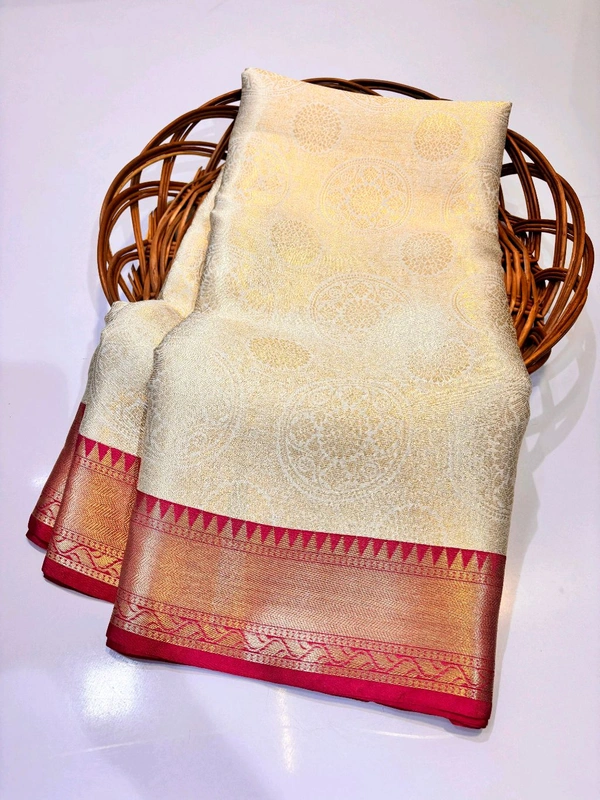 B04016 Semi Soft Katan Kanjivaram Silk Saree