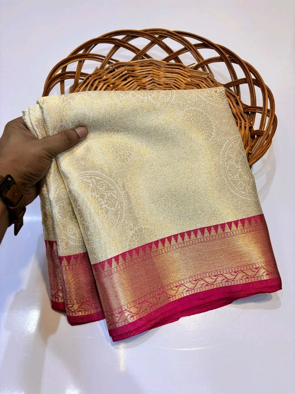 B04016 Semi Soft Katan Kanjivaram Silk Saree