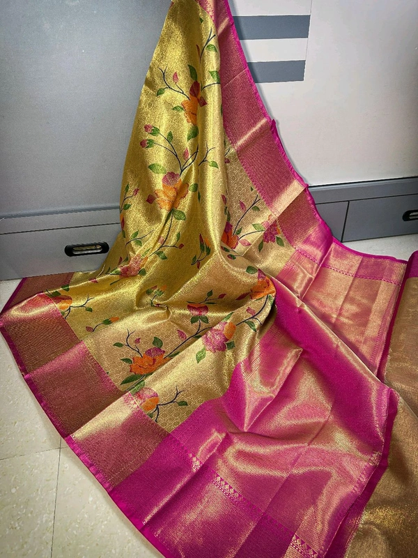 B91009 Kanjipuram Soft Tissue Silk Saree
