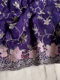 W77013 Crunchy Fabric Stone Work Saree