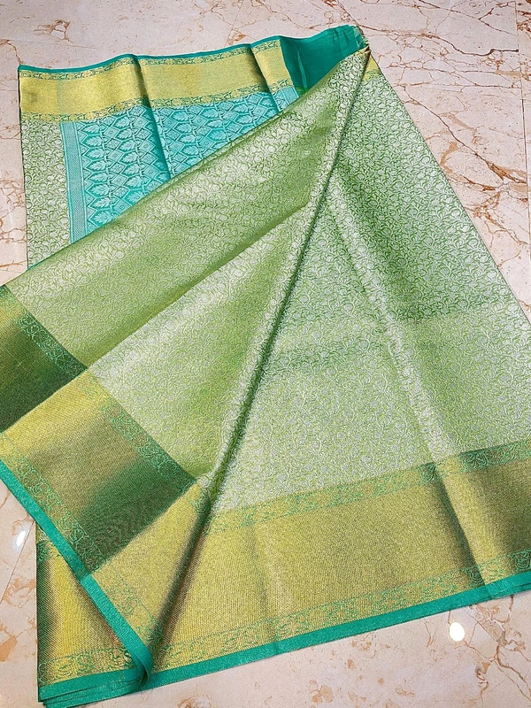 B13008 Soft Katan Silk Saree With Rich Kanchi Border