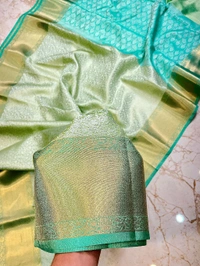 B13008 Soft Katan Silk Saree With Rich Kanchi Border