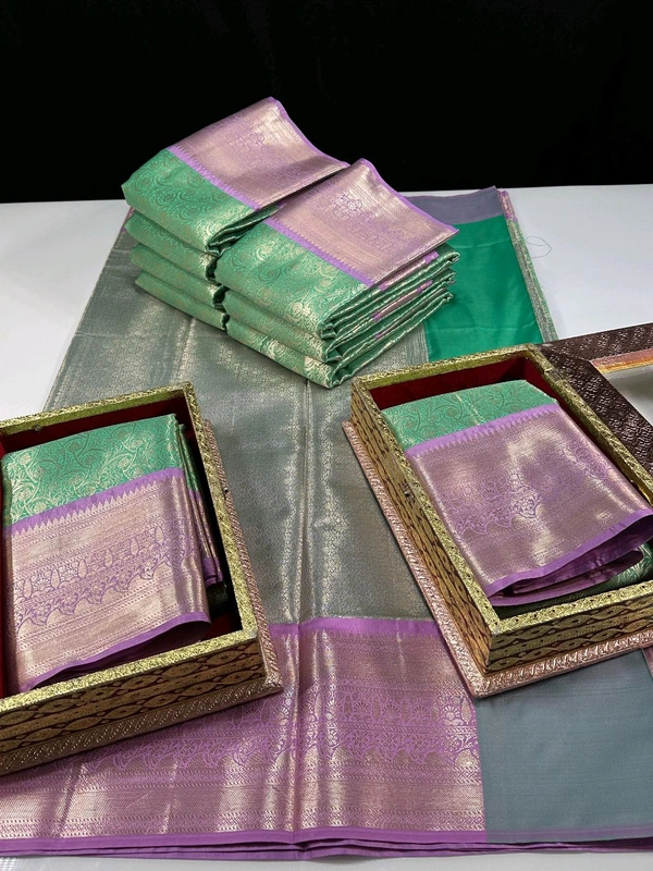 B06304 Soft Semi Kanchi Silk Saree - Levender