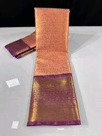B06316 Premium Soft Semi Kanchipuram Silk Saree - Megenda