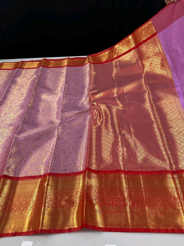 B06316 Premium Soft Semi Kanchipuram Silk Saree - Red