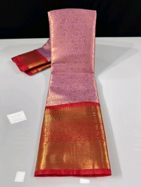 B06316 Premium Soft Semi Kanchipuram Silk Saree - Red