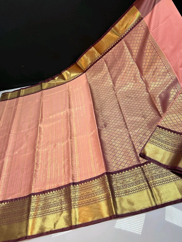 B06317 Semi Kanjivaram Soft Silk Saree - Maroon