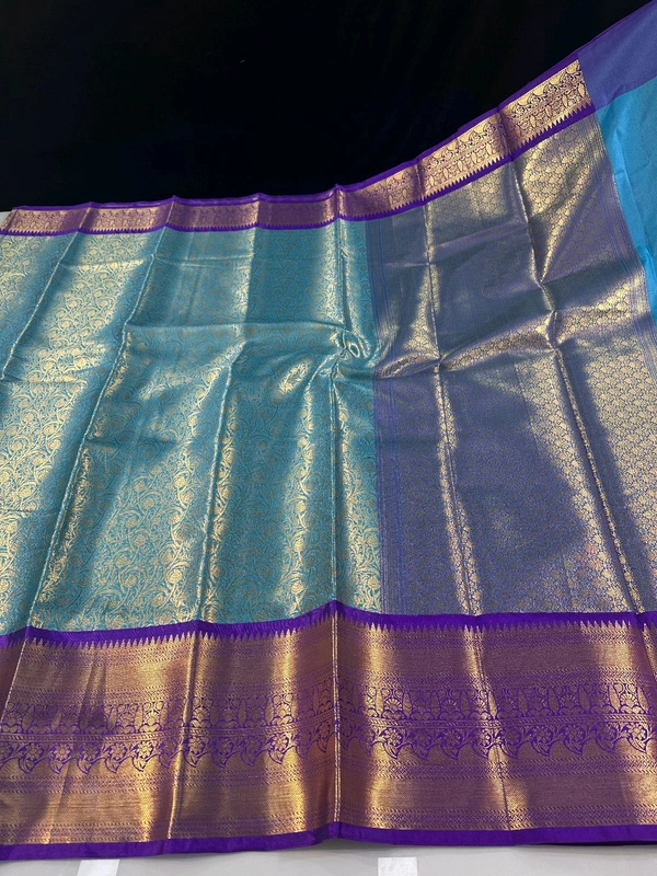 B06318 Premium Soft Semi Kanchipuram Silk Saree - Purple