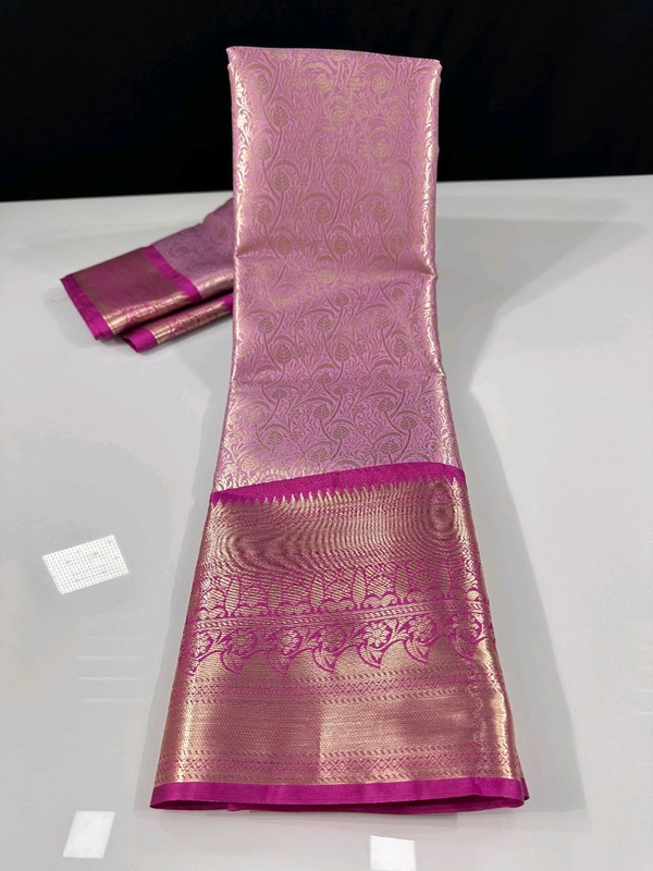 B06318 Premium Soft Semi Kanchipuram Silk Saree - Pink