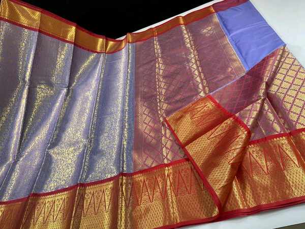 B06322 Premium Soft Semi Kanchipuram Silk Saree - Red