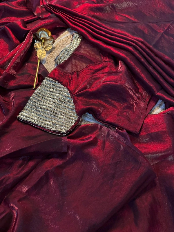 W06032 Bollywood Hit Heavy Hand work space silk saree ✨ - 40