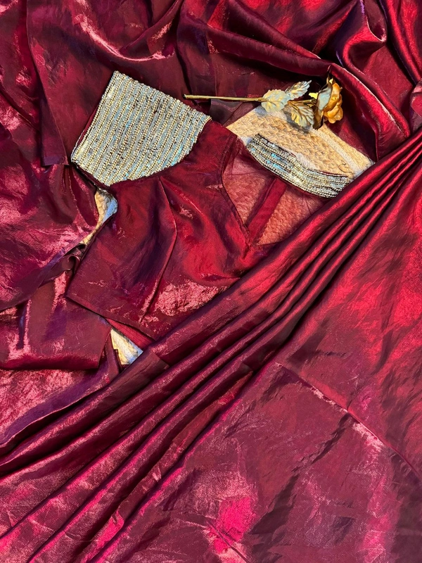 W06032 Bollywood Hit Heavy Hand work space silk saree ✨ - UNSTITCHED