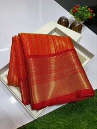 B11056 Premium Soft Katan Silk Saree