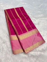 B12004 Soft Katan Kanjivaram Silk Saree  - Pink