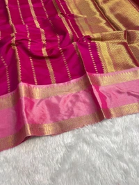 B12004 Soft Katan Kanjivaram Silk Saree  - Pink