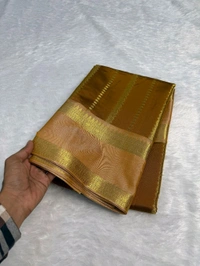 B12004 Soft Katan Kanjivaram Silk Saree  - Buddha Gold