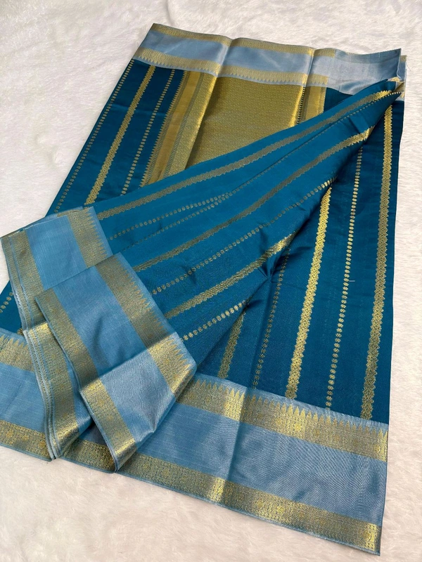 B12004 Soft Katan Kanjivaram Silk Saree  - Blumine