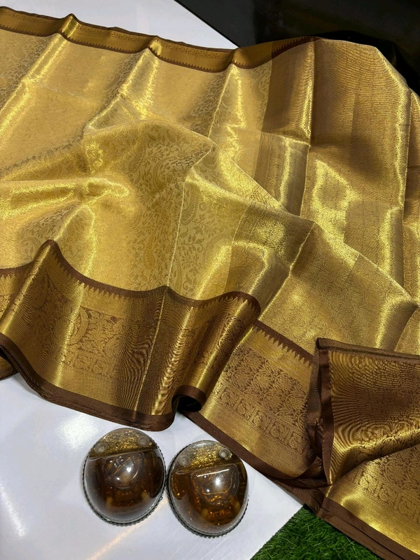 B11011 Soft Katan Silk Saree With Kanjivaram Border 