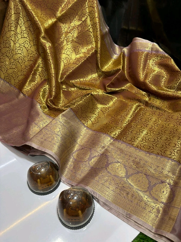 B11013 Soft Katan Silk With Kanjivaram border