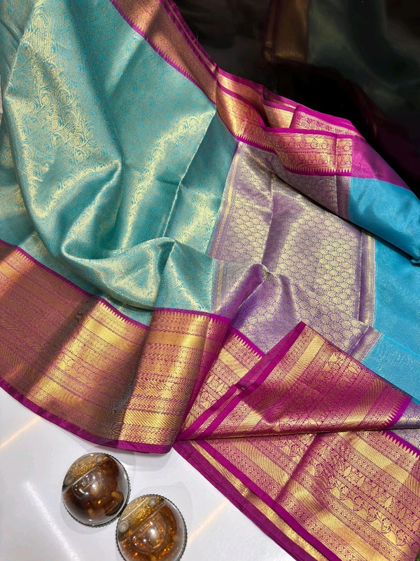 B11022 Soft Katan Silk Saree