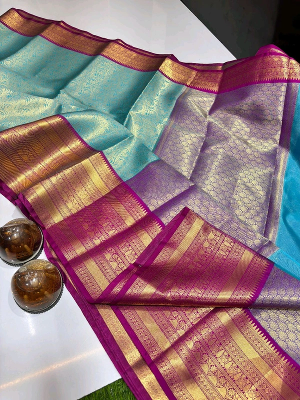 B11022 Soft Katan Silk Saree