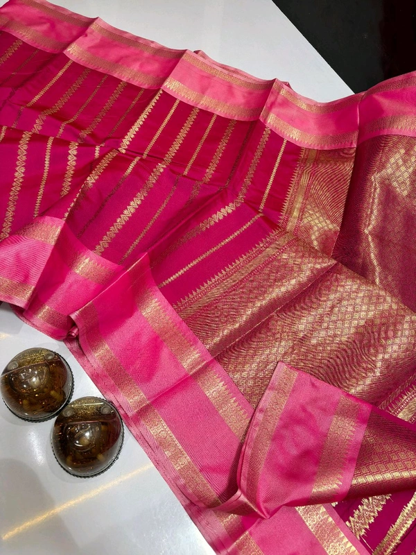 B11046 Trending Soft Katan Silk Saree - Pink