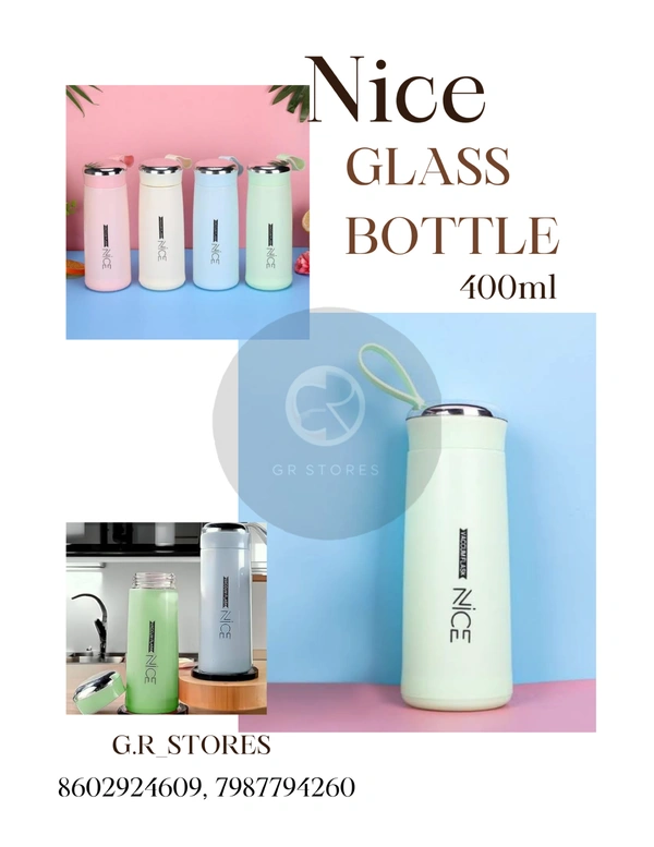 Nice GLASS BOTTLE  400ml - 1 pcs