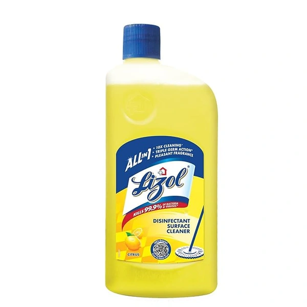 Lizol Disinfectant Surface & Floor Cleaner Liquid, Citrus - 500g