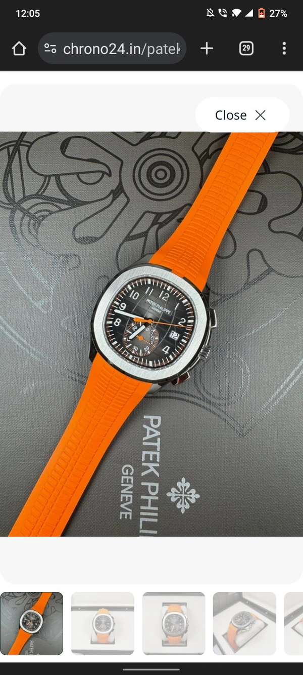PATEK PHILIPPE AQUANAUT  - Blaze Orange, Free