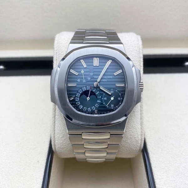PATEK PHILIPPE NAUTILUS MOON PHASE - Navy Blue