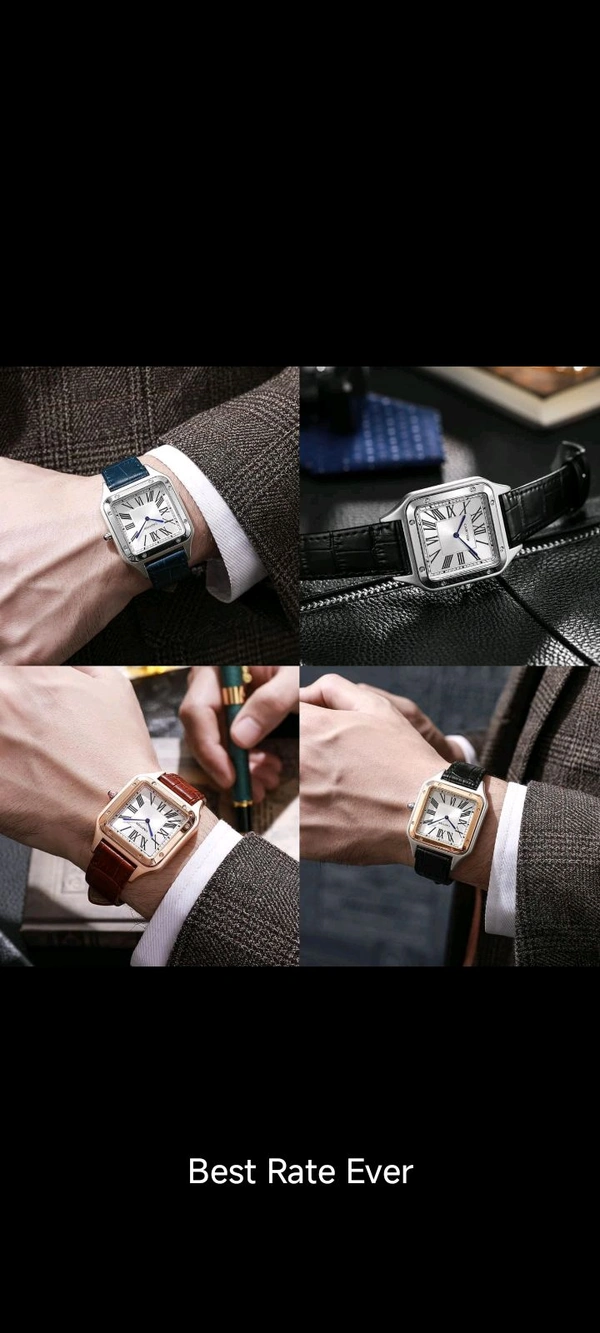Cartier Santos Leather Strap 