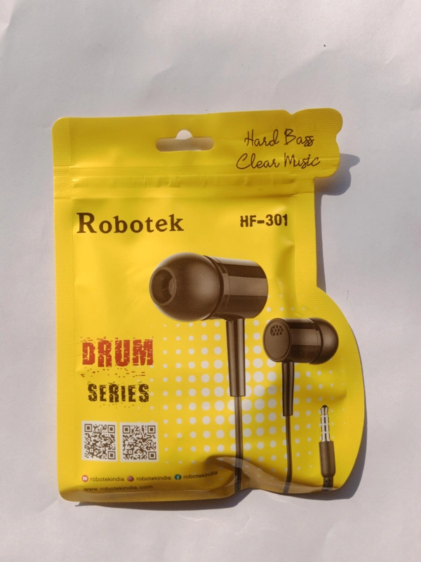 Robotek Bass Wireless Earphone HF-301 - Black