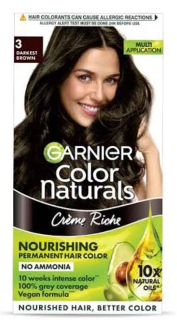Garnier 3No Darkest Brown 65Gm