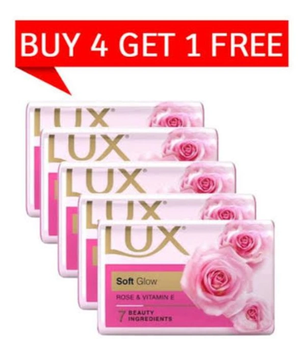 Lux Pink Soap 5*100Gm +Body Wash Free