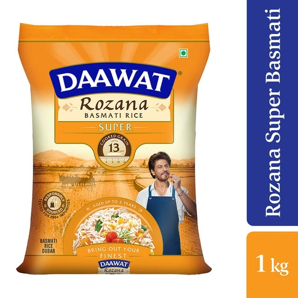Daawat Rozana Super Basmati Rice - 1kg