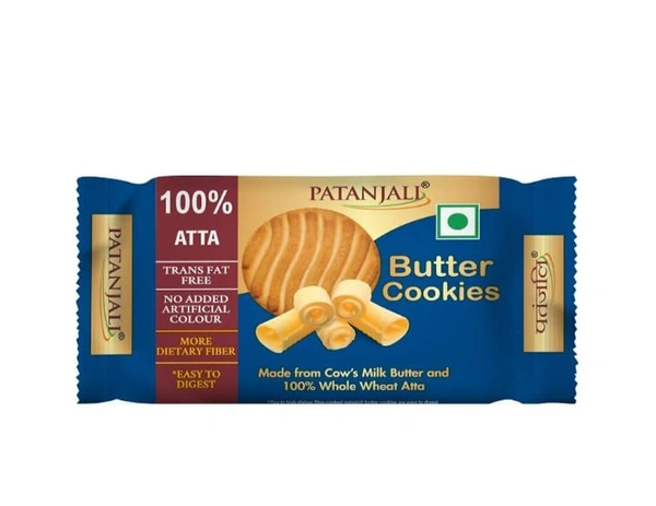 Patanjali Butter Cookies - 120gm
