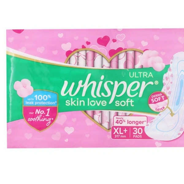 whisper skin soft XL+30pcs