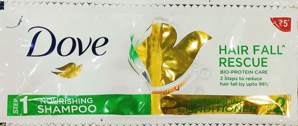 Dove hairfall shampoo+conditioner 5.5ml