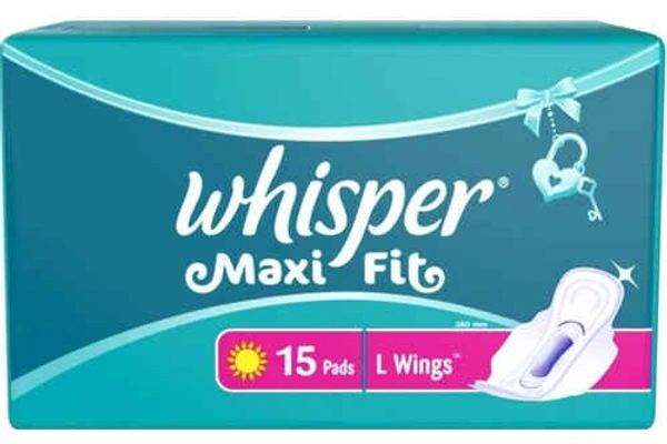 whisper maxi fit 15pcs L+wings