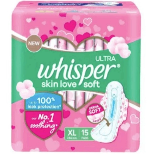 whisper skin soft XL+ 15pcs